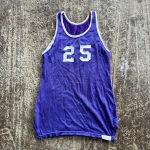 VINTAGE 50S 60S AMHERST JERSEY SHIRT WILSON MENS SMALL PURPLE